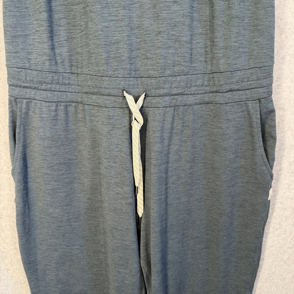 Vuori Lux Jumpsuit Romper Blue VW426 Med Racerback Jogger DRAWSTRING WAIST - Picture 4 of 9